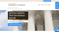 Desktop Screenshot of coviellolaw.com